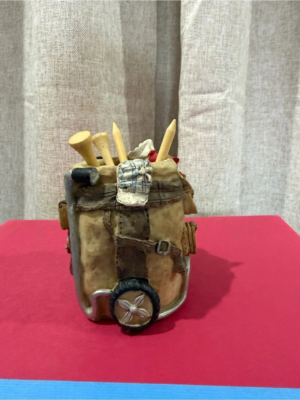 Vintage Golf Bag Pencil Holder